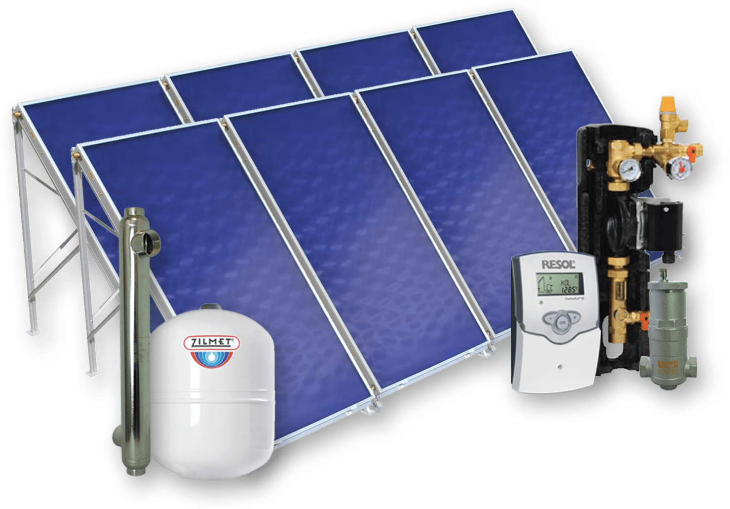 Solar pool heating packages