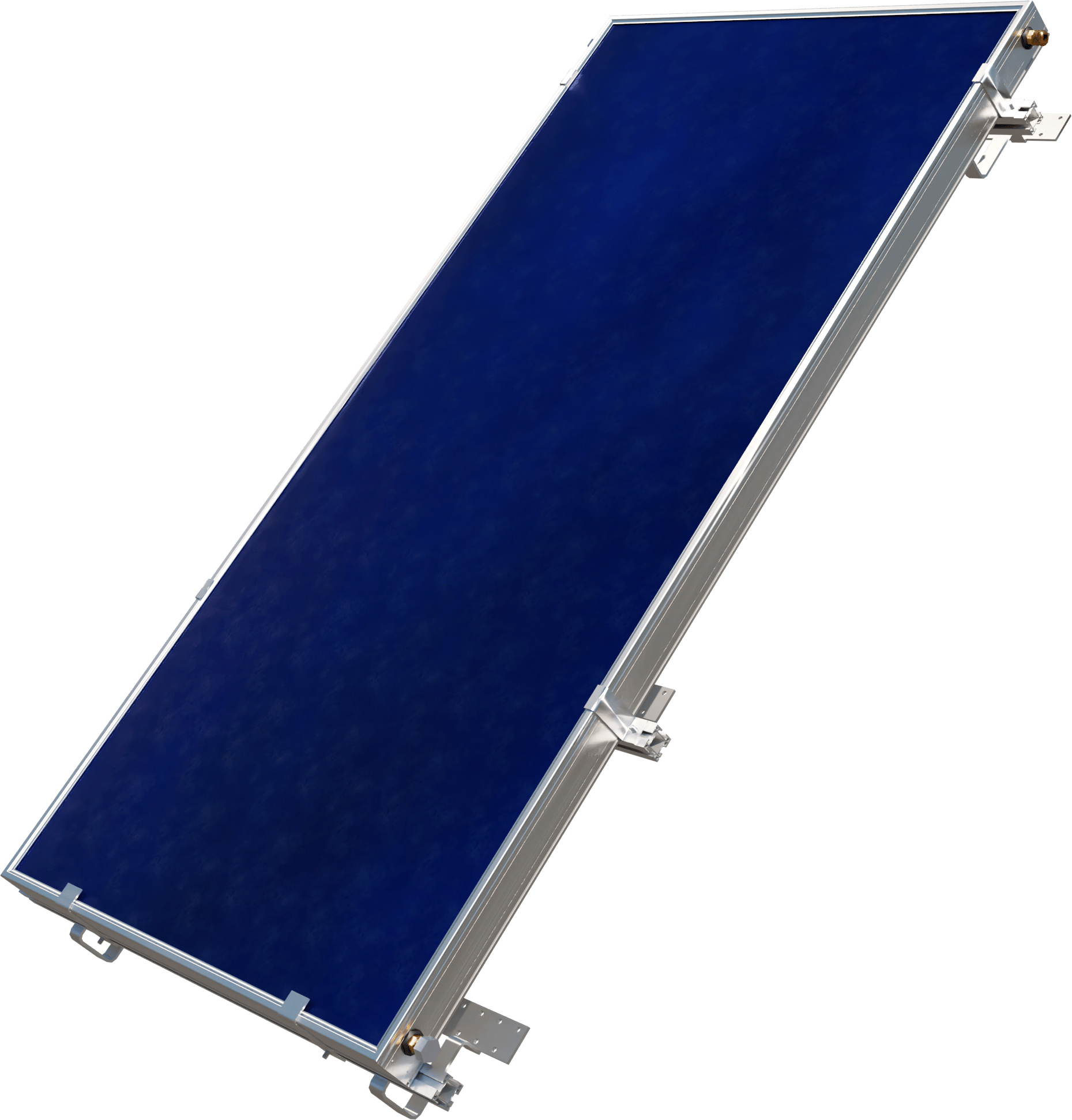 SunRain Solar Flat Plate Collector with Roof Mounting Stand - SRCC solar water heater