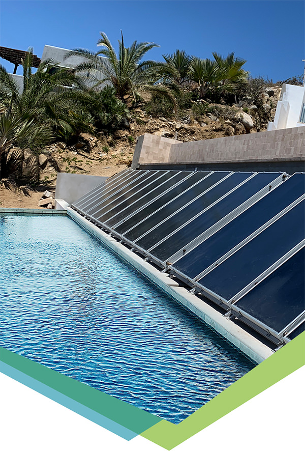 Solar pool heaters