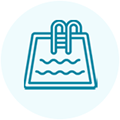 Solar pool covers icon