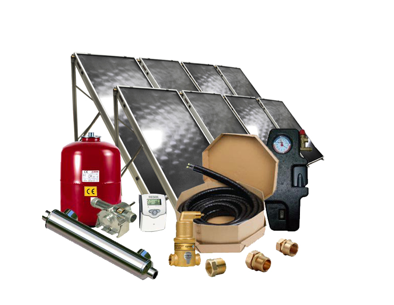 Solar Pool Heater -Flat Panel Collector Solar Pool Heating System - SPH-F8