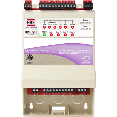 Hydronic Zone Control - HBX ZON-0550