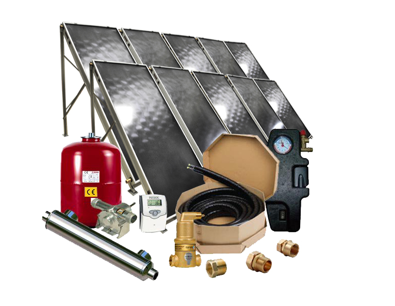 Solar Pool Heater -Flat Panel Collector Solar Pool Heating System - SPH-F10