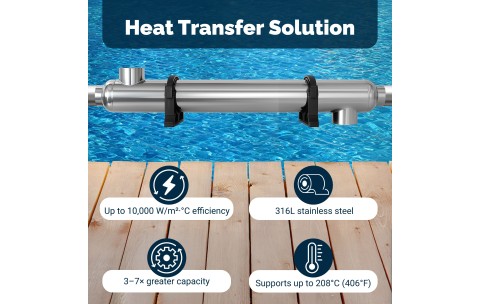 BluePool ST88S Heat Exchanger Stainless Steel 300k