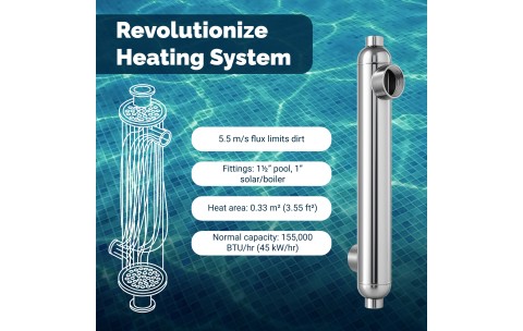 BluePool ST88S Heat Exchanger Stainless Steel 300k