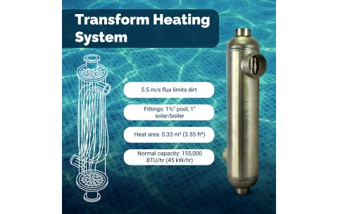 BluePool ST45T Heat Exchanger Titanium 155k
