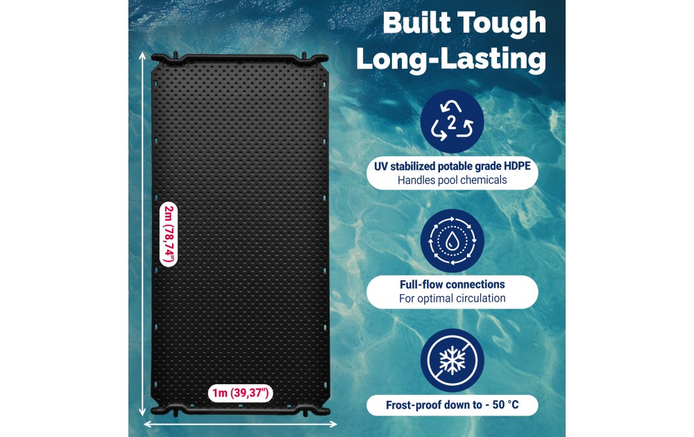 Thermax Solar Pool Panel - 2m x 1m