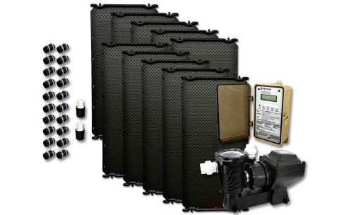 Thermax 10 Panel Solar Pool Heater with Solar Pump