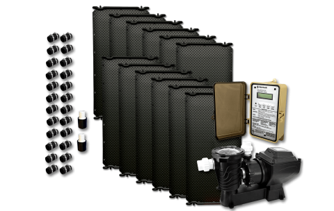 Thermax 12 Panel Solar Pool Heater with Solar Pump