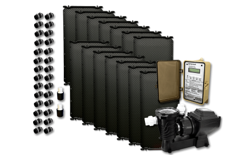 Thermax 14 Panel Solar Pool Heater with Solar Pump