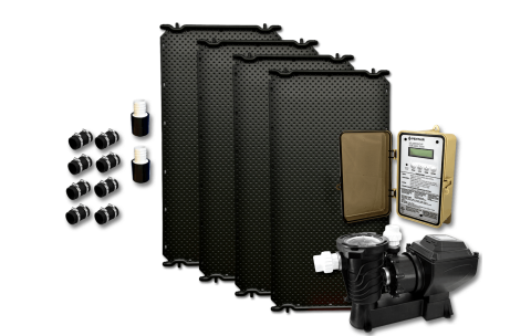 Thermax 4 Panel Solar Pool Heater with Solar Pump