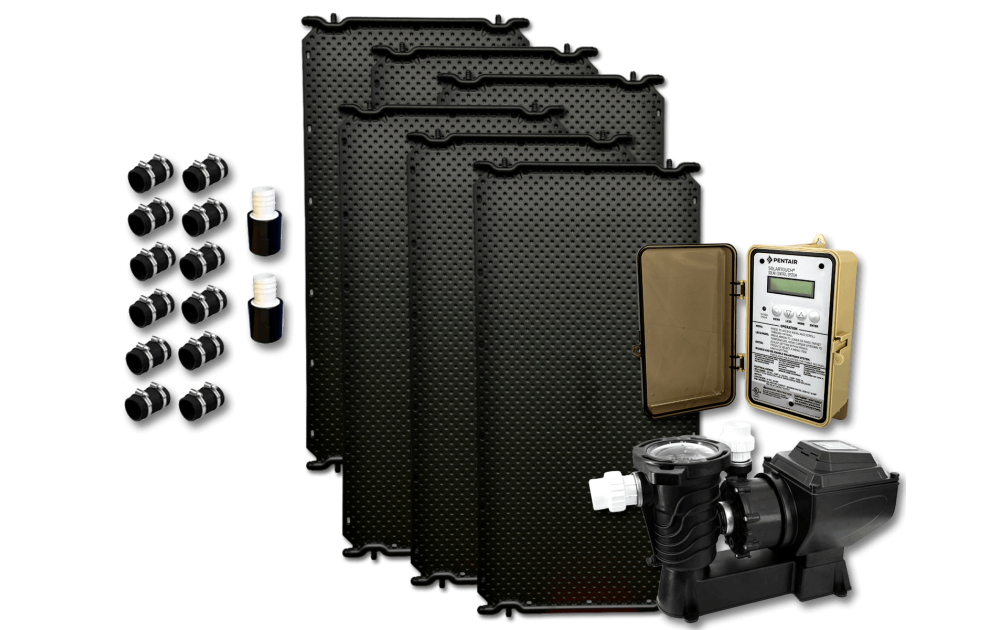 Thermax 6 Panel Solar Pool Heater with Solar Pump