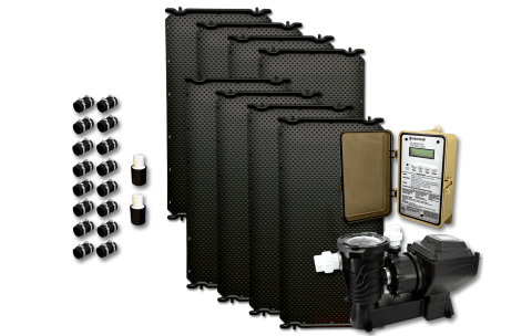 Thermax 8 Panel Solar Pool Heater with Solar Pump