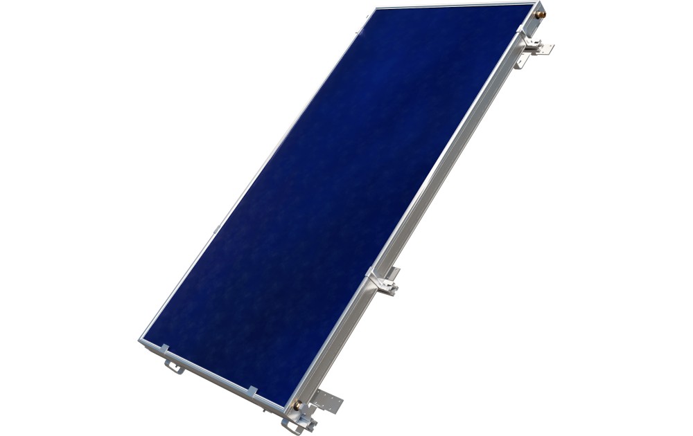 Sunrain Solar Flat Plate Collector with Roof Mounting Stand SRCC Solar Water Heater