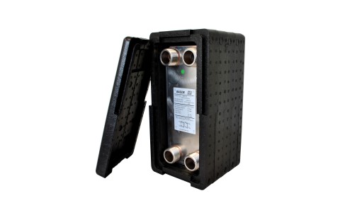 Baode BL26C Flat Plate Heat Exchanger 50 Plate with Insulation Kit 125