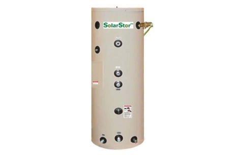 SolarStor 119 Gallon SolarGeothermal Water Storage Tank - Dual Coil SDCE